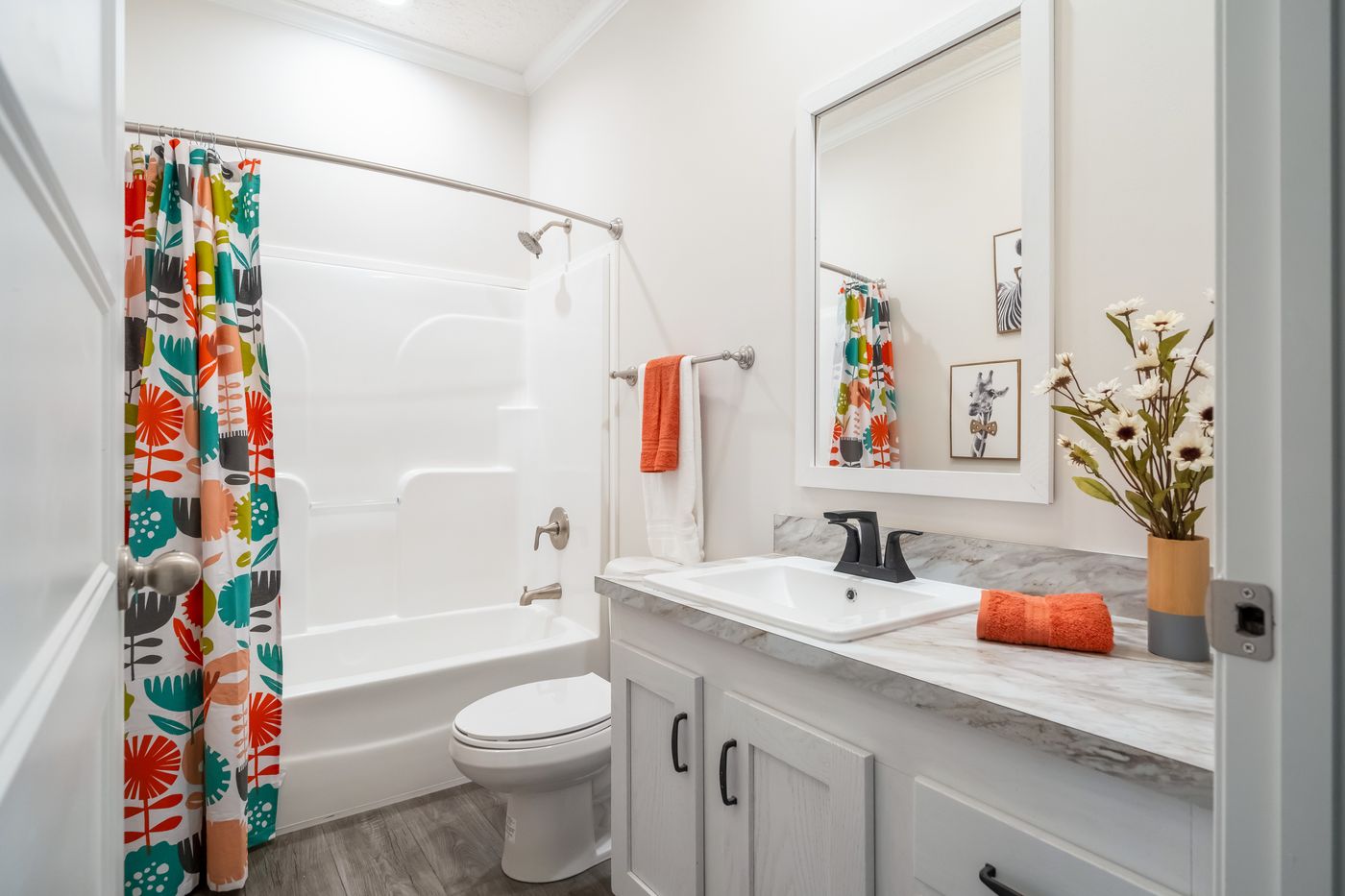 The 1447 CAROLINA Exterior. This Manufactured Mobile Home features 3 bedrooms and 2 baths.