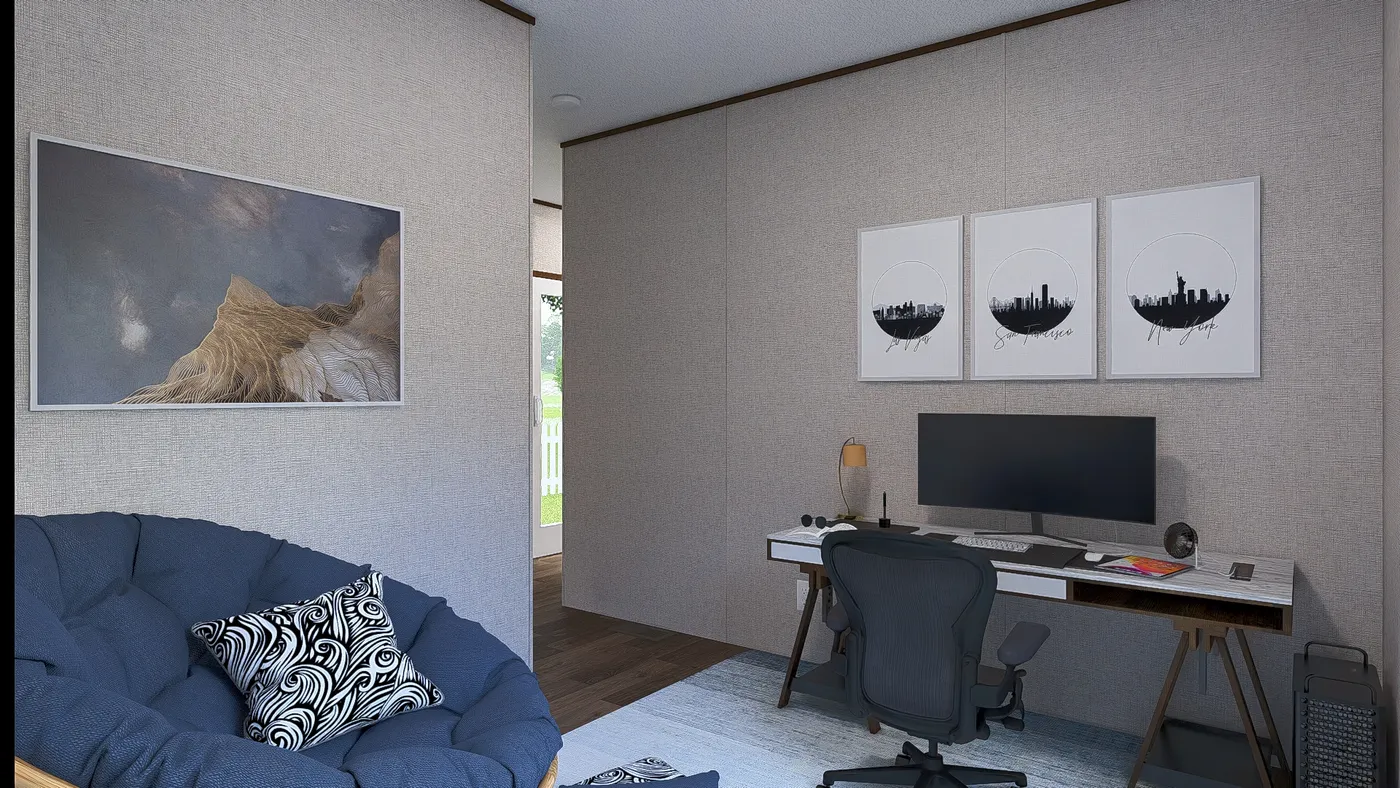 The ASPEN Exterior. This Manufactured Mobile Home features 3 bedrooms and 2 baths.