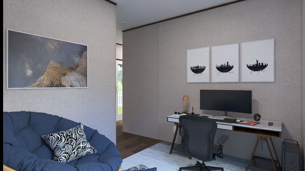 The ASPEN Exterior. This Manufactured Mobile Home features 3 bedrooms and 2 baths.