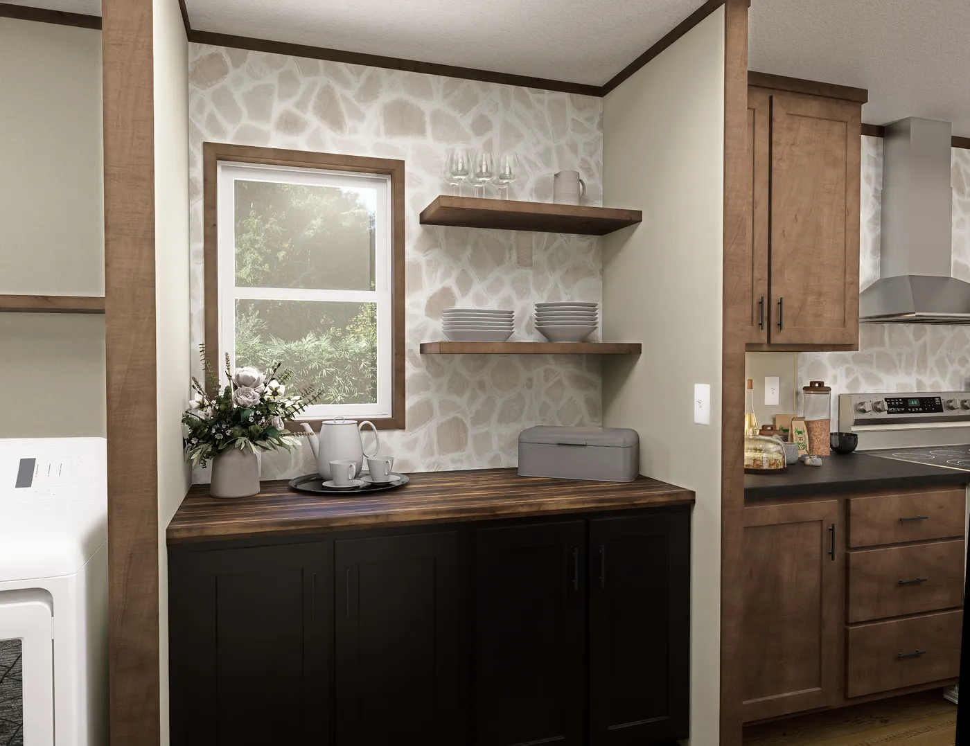 The TUSCANY Exterior. This Manufactured Mobile Home features 2 bedrooms and 2 baths.