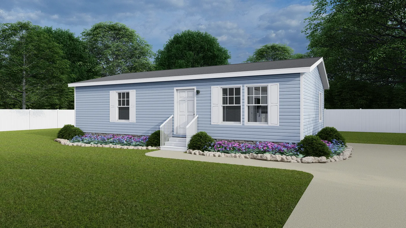 The LILAC PLACE 4028-MS044 SECT Exterior. This Manufactured Mobile Home features 2 bedrooms and 2 baths.