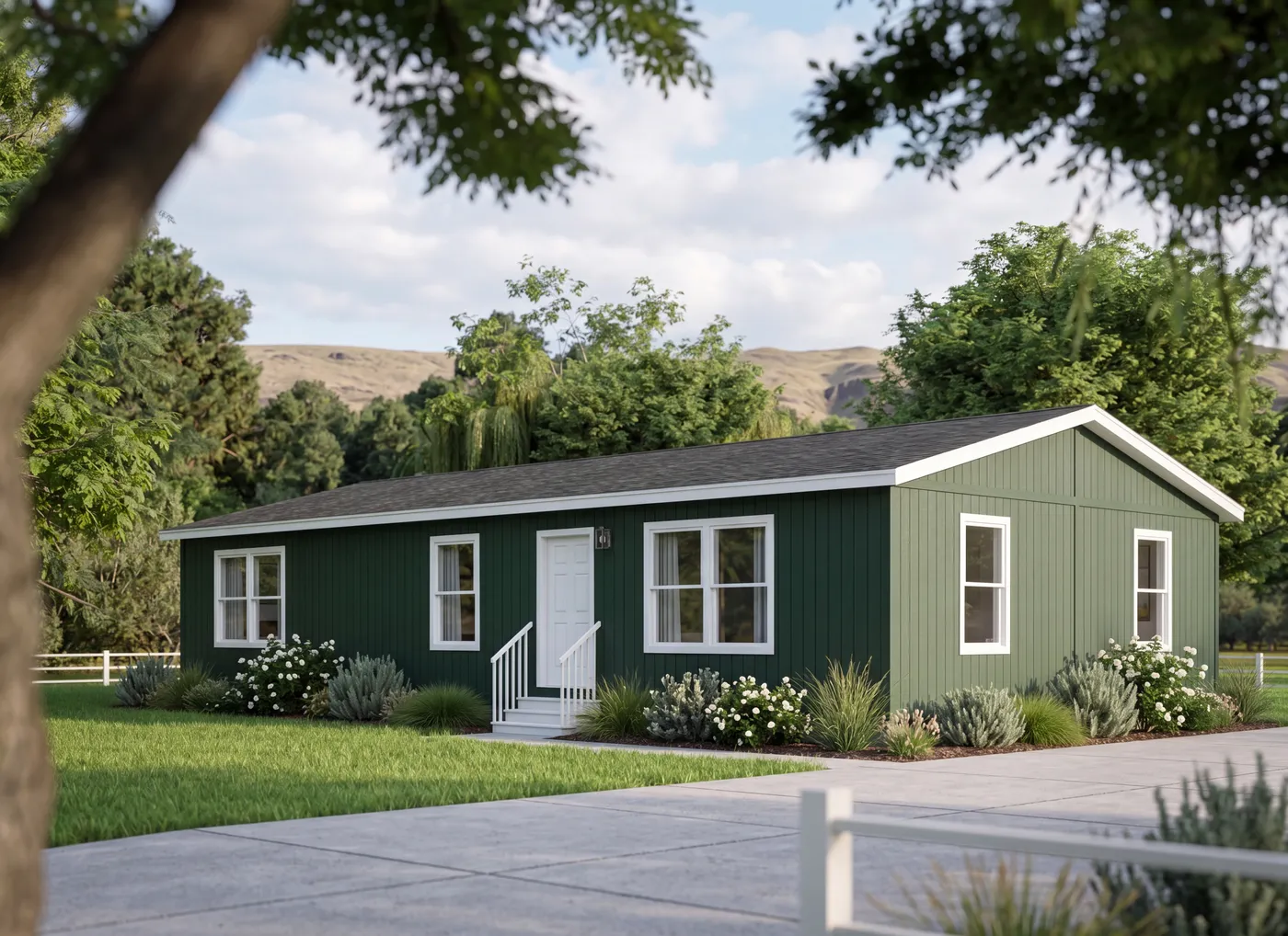 The 5017 IMAGINE Exterior. This Manufactured Mobile Home features 3 bedrooms and 2 baths.