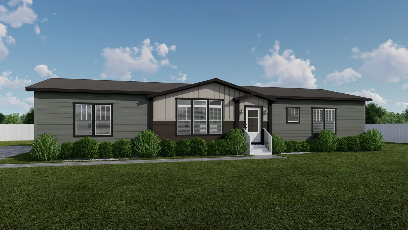 The THE MATTERHORN Exterior. This Manufactured Mobile Home features 3 bedrooms and 2 baths.