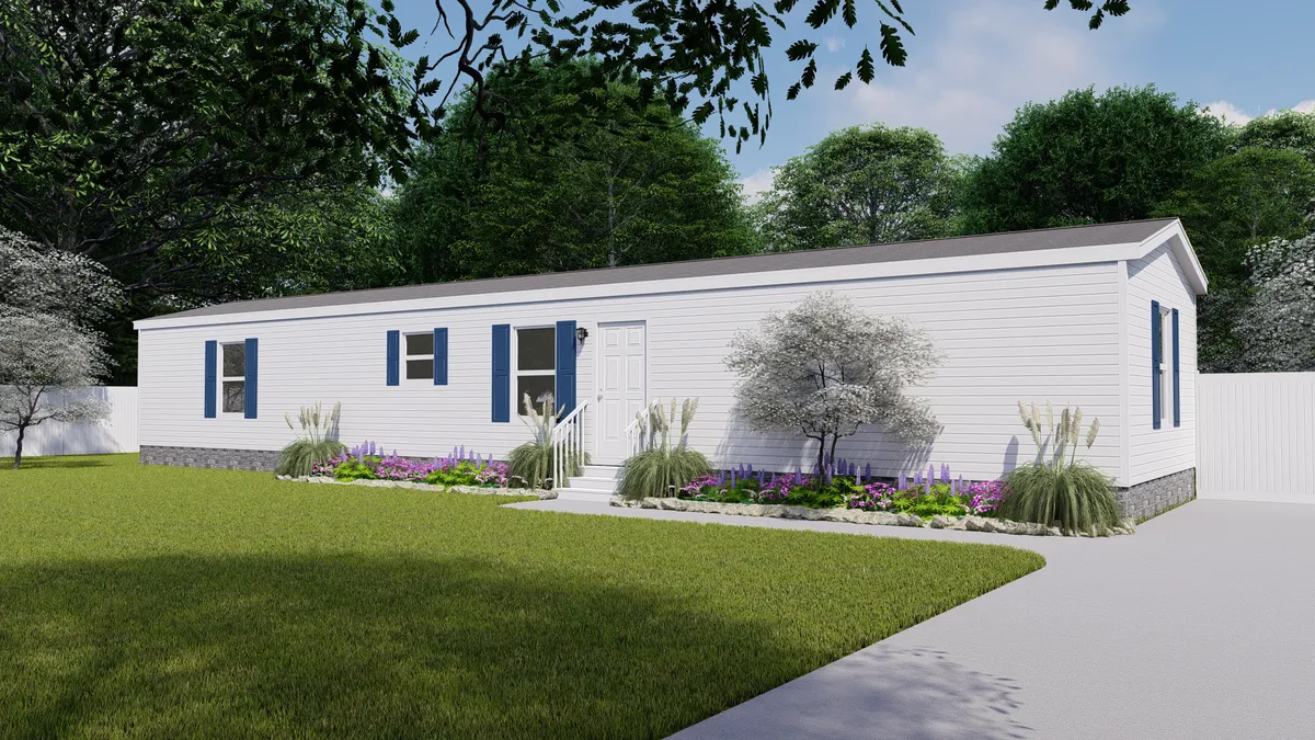 The 6616-4203 ADRENALINE Exterior. This Manufactured Mobile Home features 3 bedrooms and 2 baths.