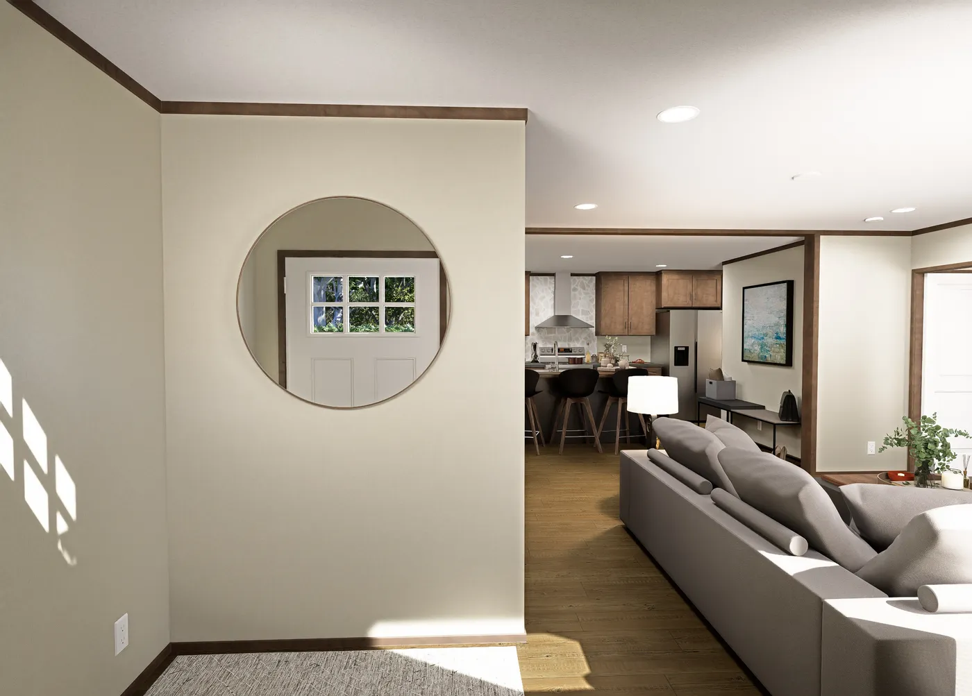 The DRAKE Exterior. This Manufactured Mobile Home features 3 bedrooms and 2 baths.