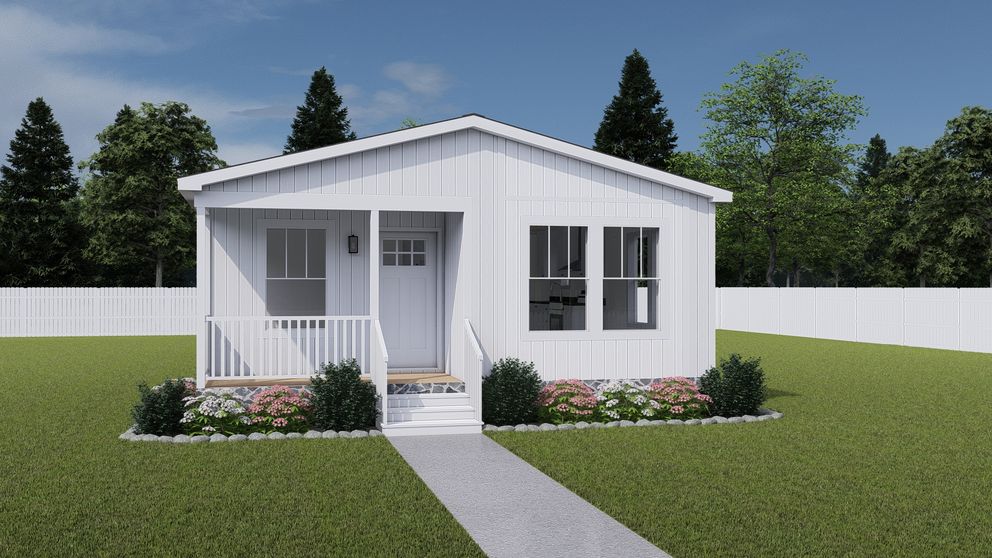The WHOLE LOTTA LOVE Exterior. This Manufactured Mobile Home features 3 bedrooms and 2 baths.