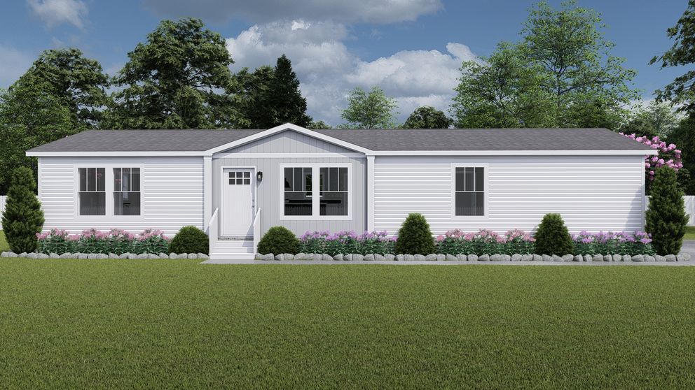 The BROWN EYED GIRL Exterior. This Manufactured Mobile Home features 4 bedrooms and 2 baths.