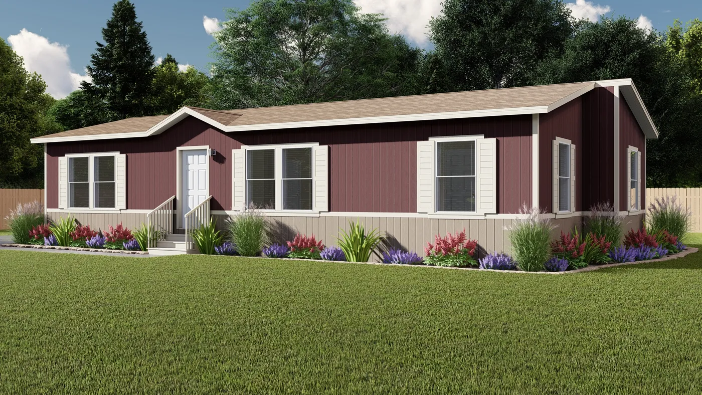 The FAIRPOINT 24523K Optional Cottage Exterior. This Manufactured Mobile Home features 3 bedrooms and 2 baths.