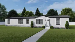 The RAINIER Exterior. This Manufactured Mobile Home features 4 bedrooms and 3 baths.