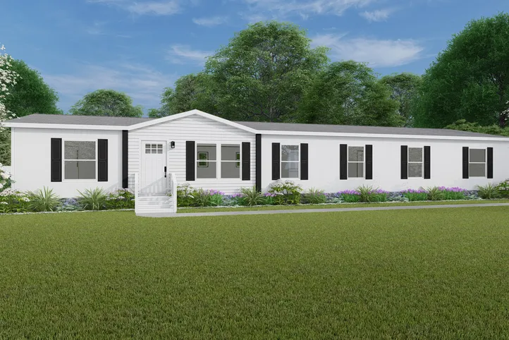 The SUMMIT Exterior. This Manufactured Mobile Home features 4 bedrooms and 3 baths.