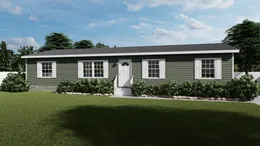 The LEGEND 28X56 3 BR Exterior. This Manufactured Mobile Home features 3 bedrooms and 2 baths.