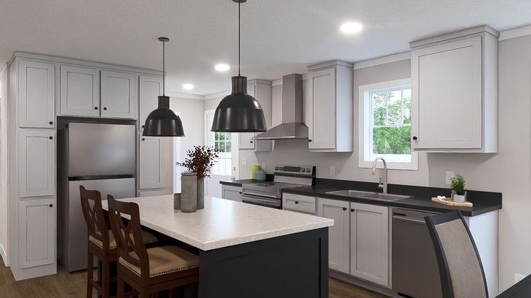 The LIMELIGHT Exterior. This Manufactured Mobile Home features 3 bedrooms and 2 baths.