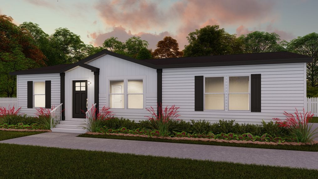The THE FUSION 48F Exterior. This Manufactured Mobile Home features 3 bedrooms and 2 baths.