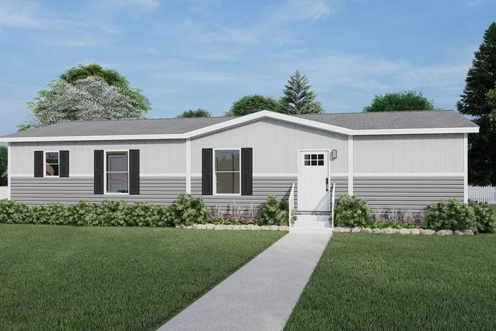 Southern Ranch - Flint. The COOK Exterior. This Manufactured Mobile Home features 3 bedrooms and 2 baths.