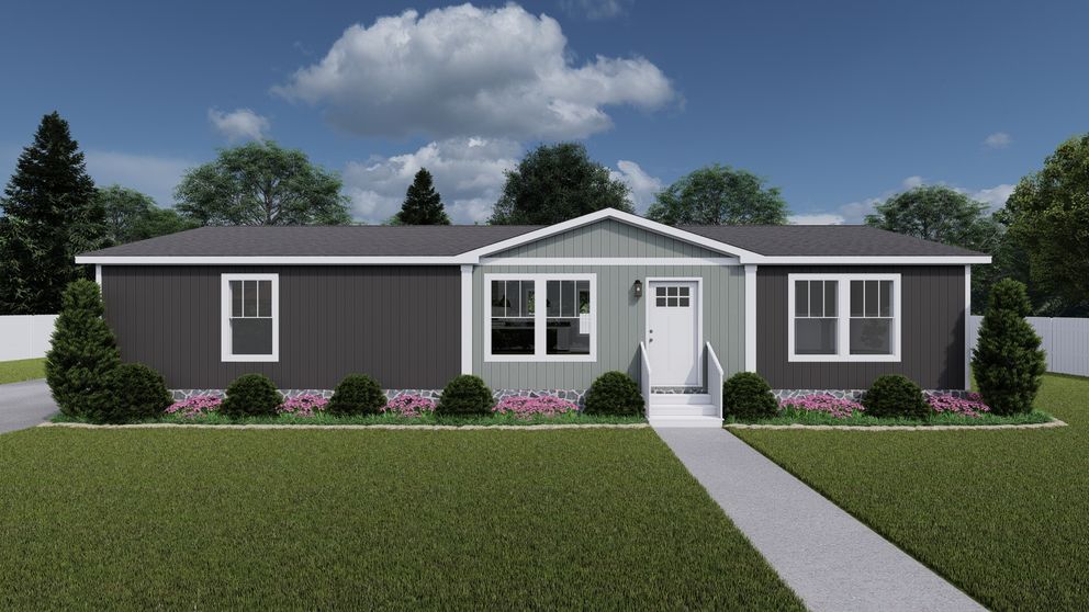 The LIMELIGHT Exterior. This Manufactured Mobile Home features 3 bedrooms and 2 baths.