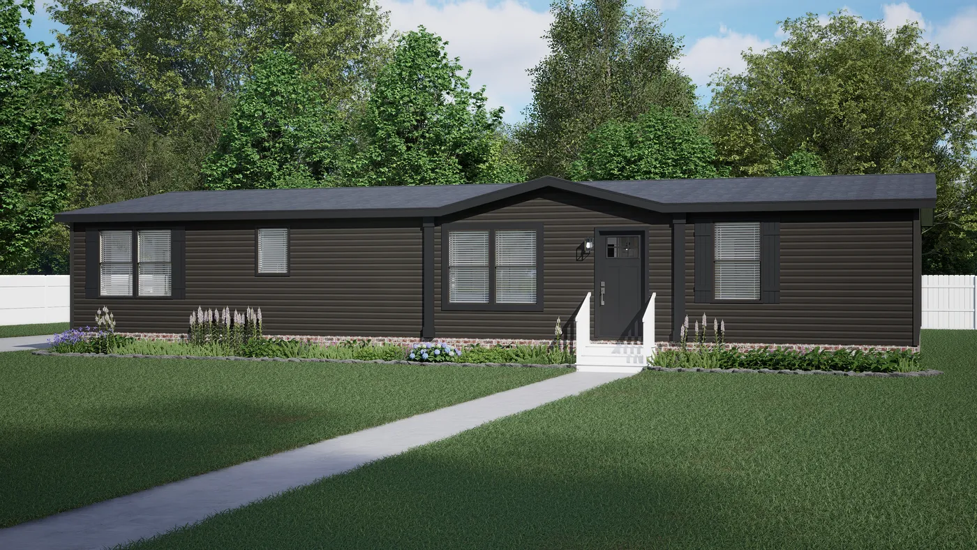The MOUNTAIN BREEZE 3260 Exterior. This Manufactured Mobile Home features 3 bedrooms and 2 baths.