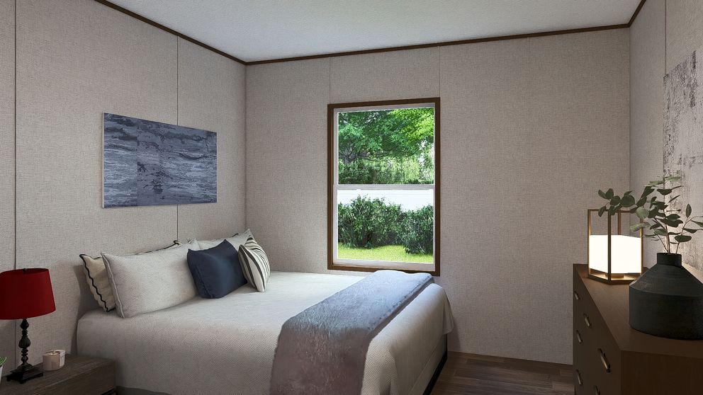 The SYCAMORE Exterior. This Manufactured Mobile Home features 4 bedrooms and 2 baths.