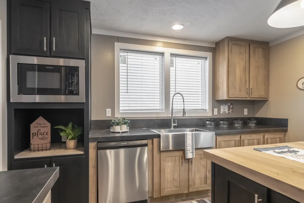The THE FUSION 48F Exterior. This Manufactured Mobile Home features 3 bedrooms and 2 baths.