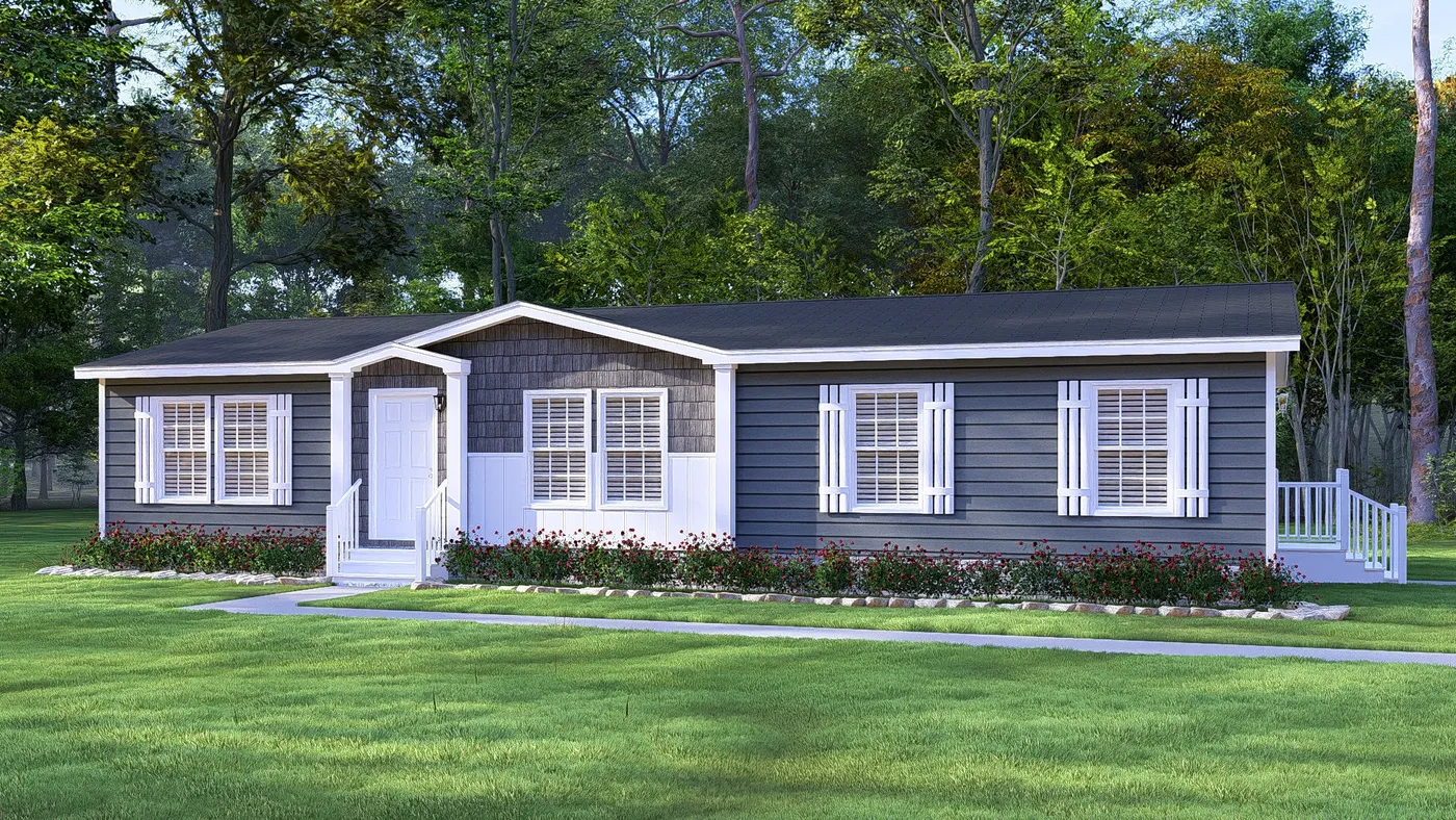 The 3240 LITTLE TYBEE HUD Exterior. This Manufactured Mobile Home features 3 bedrooms and 2 baths.