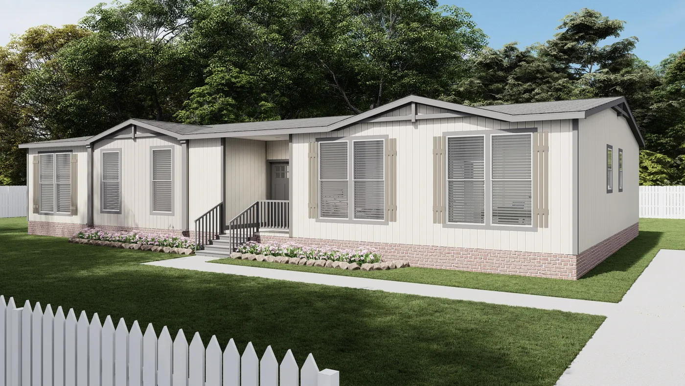 The HIP-4266-4B            SUBLIME Exterior. This Manufactured Mobile Home features 4 bedrooms and 2.5 baths.