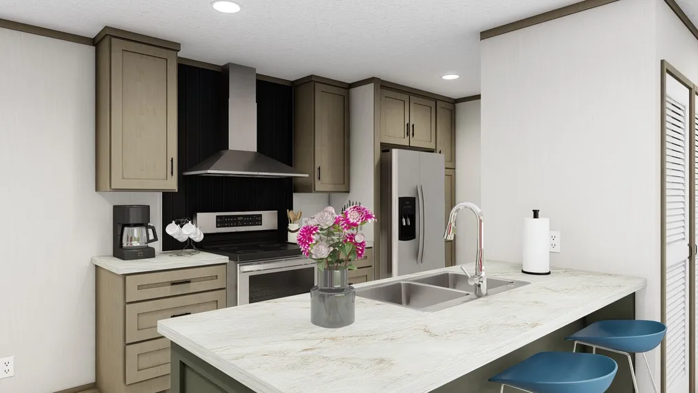 The ERIKSON 8014-1476 Exterior. This Manufactured Mobile Home features 3 bedrooms and 2 baths.