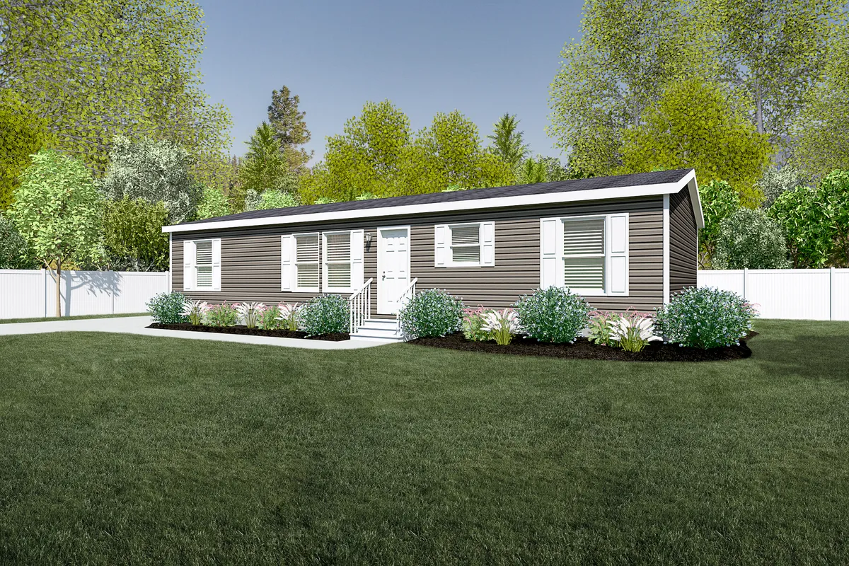 The 4824-734 THE PULSE Exterior. This Manufactured Mobile Home features 3 bedrooms and 2 baths.