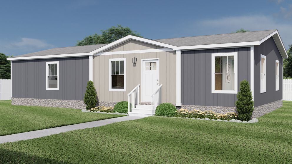 The FREE BIRD Exterior. This Manufactured Mobile Home features 3 bedrooms and 2 baths.