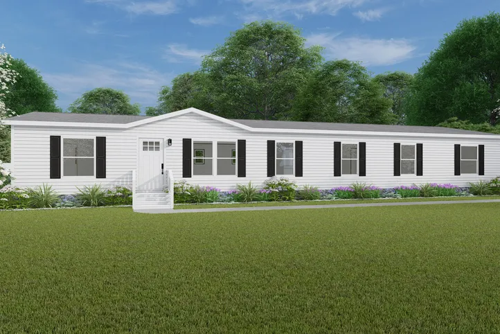 The SUMMIT Exterior. This Manufactured Mobile Home features 4 bedrooms and 3 baths.