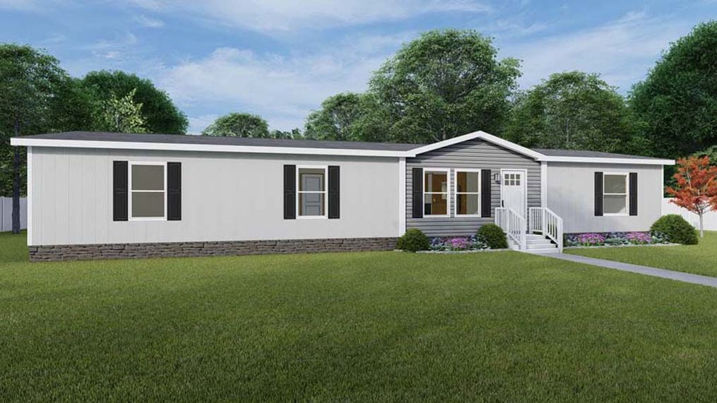 The MOROCCO Exterior. This Manufactured Mobile Home features 4 bedrooms and 2 baths.