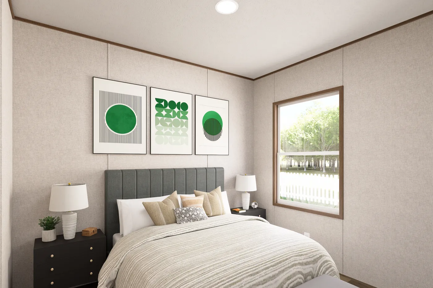 The CYPRESS Exterior. This Manufactured Mobile Home features 4 bedrooms and 2 baths.