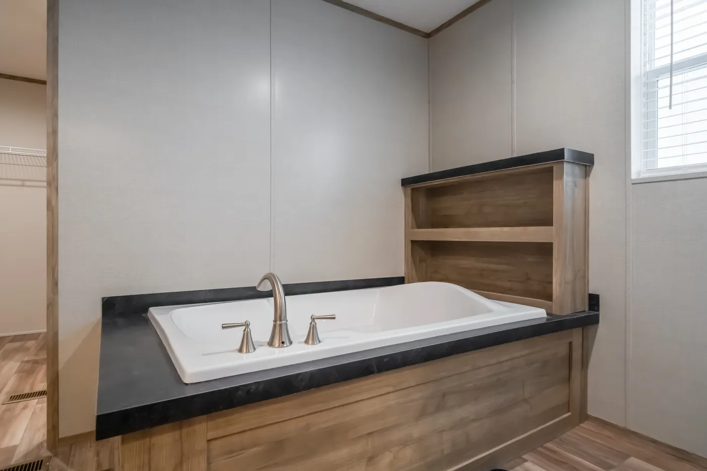 The TRADITION 72 Exterior. This Manufactured Mobile Home features 3 bedrooms and 2 baths.