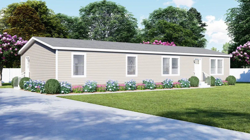 The 6428-E792 THE PULSE Exterior. This Manufactured Mobile Home features 3 bedrooms and 2.5 baths.