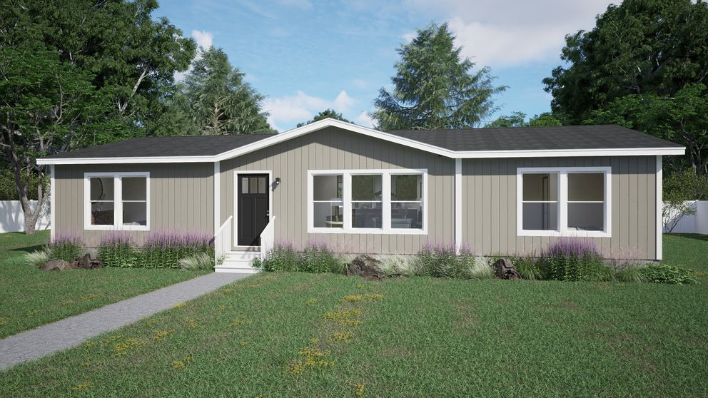 The DISCOVER Exterior. This Manufactured Mobile Home features 3 bedrooms and 2 baths.