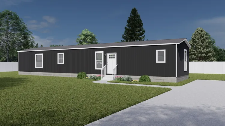 The ANNIVERSARY 16682A Exterior. This Manufactured Mobile Home features 2 bedrooms and 2 baths.