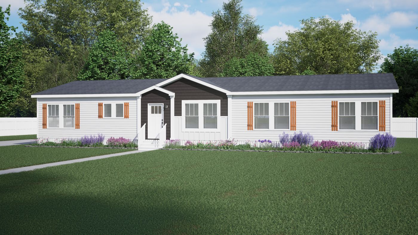 The BOUJEE PREMIER Exterior. This Manufactured Mobile Home features 4 bedrooms and 2 baths.