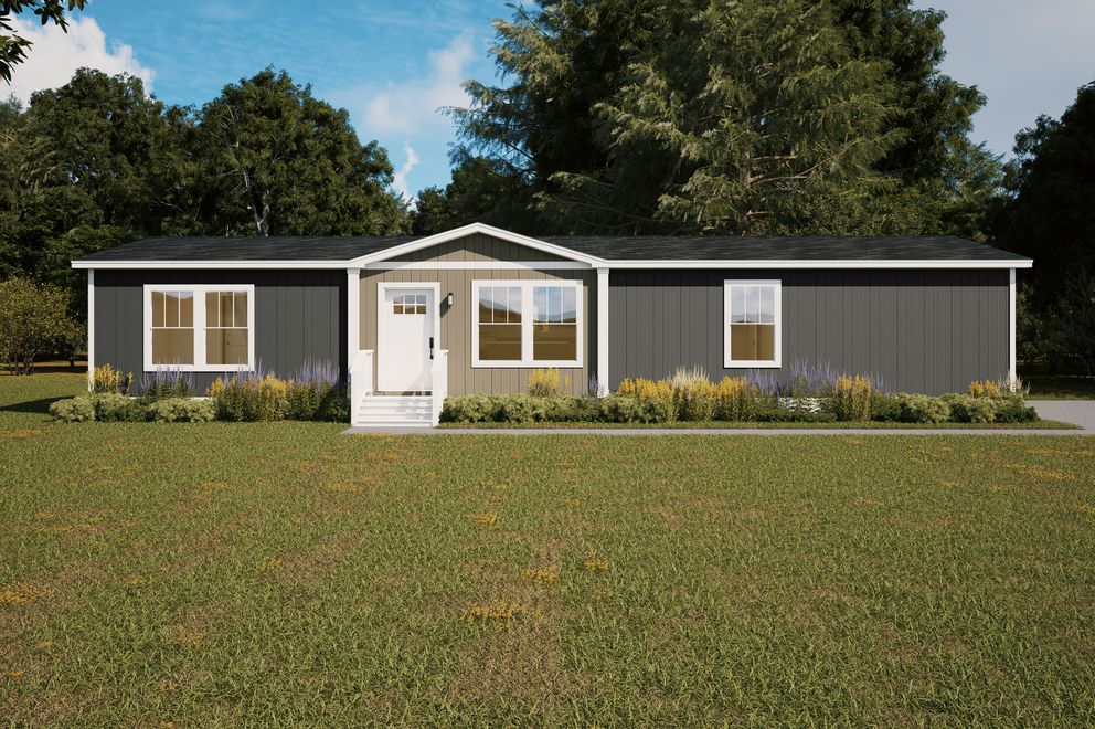 The FORTE Exterior. This Manufactured Mobile Home features 4 bedrooms and 2 baths.