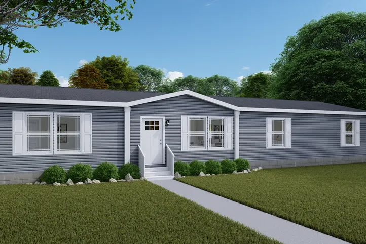 The SANTA FE 684A Exterior. This Manufactured Mobile Home features 4 bedrooms and 2 baths.