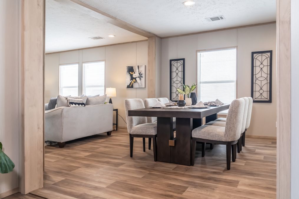 The RAINIER Exterior. This Manufactured Mobile Home features 4 bedrooms and 3 baths.