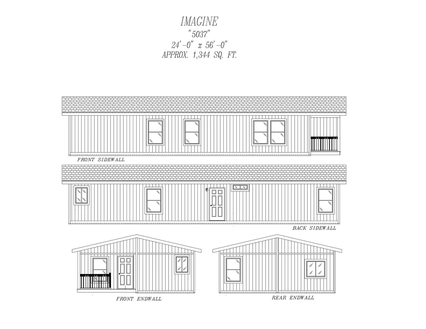 The 5037 IMAGINE Exterior. This Manufactured Mobile Home features 3 bedrooms and 2 baths.
