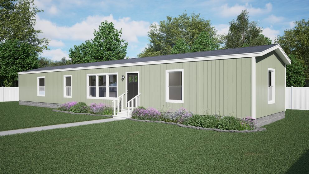 The FESTIVAL Exterior. This Manufactured Mobile Home features 3 bedrooms and 2 baths.