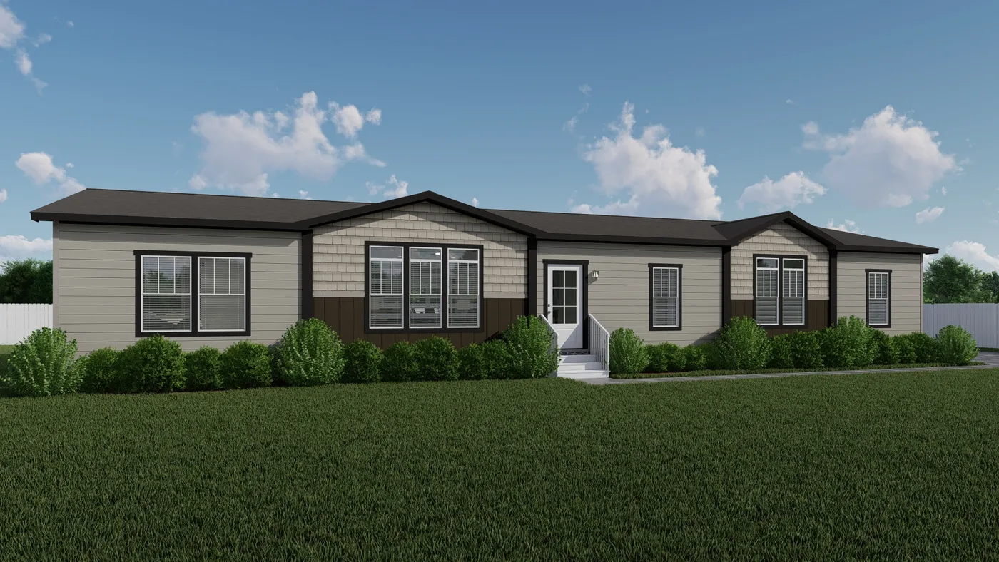 The THE ATLAS Exterior. This Manufactured Mobile Home features 4 bedrooms and 3 baths.