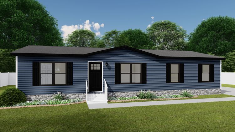 The NAVIGATOR Exterior. This Manufactured Mobile Home features 3 bedrooms and 2 baths.