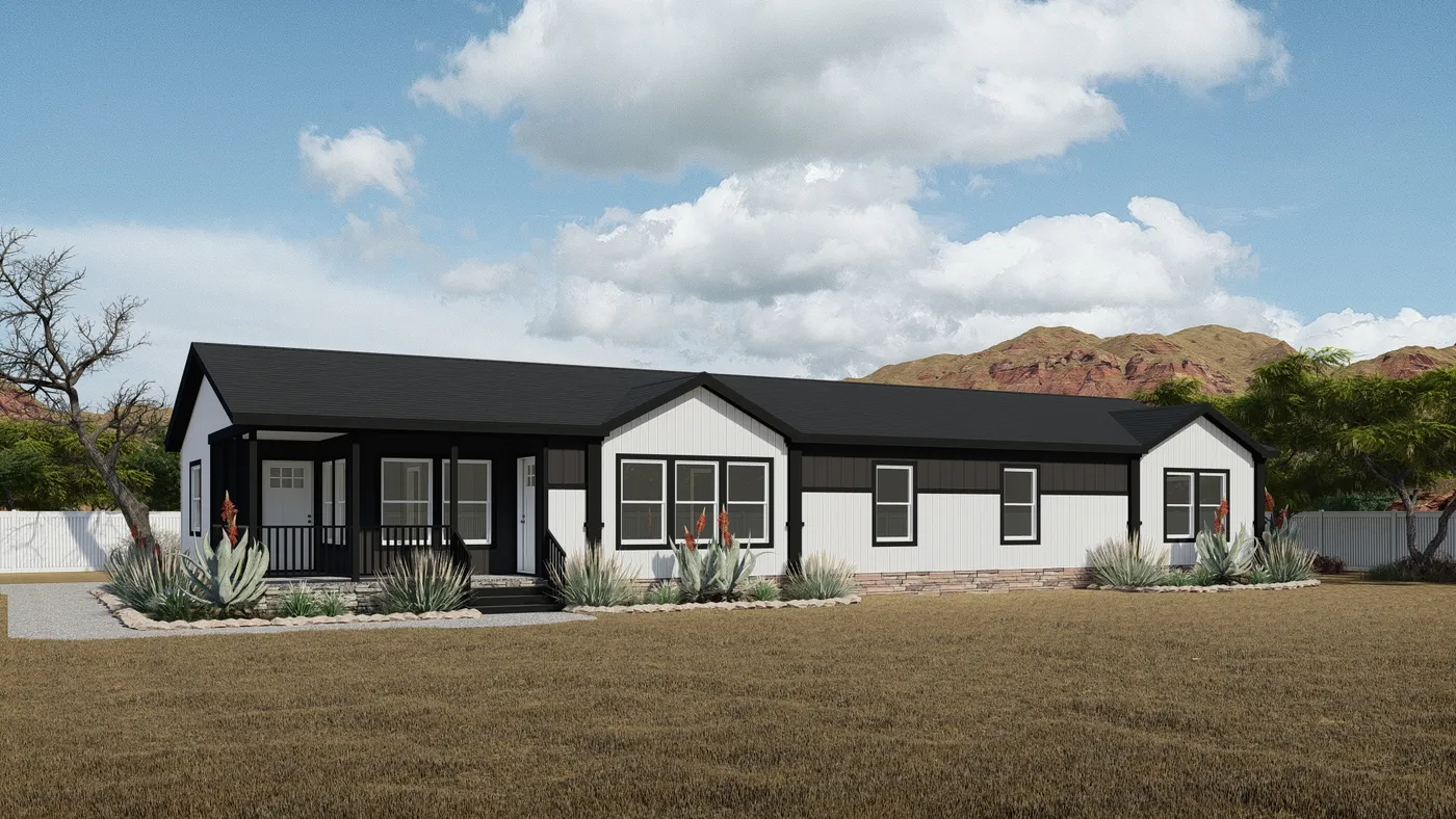 The LULABELLE 4 Exterior. This Manufactured Mobile Home features 4 bedrooms and 2.5 baths.