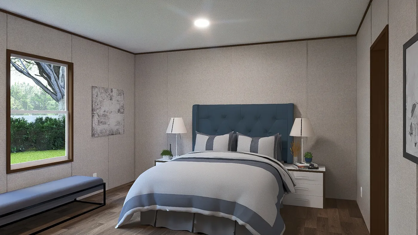 The SYCAMORE Exterior. This Manufactured Mobile Home features 4 bedrooms and 2 baths.