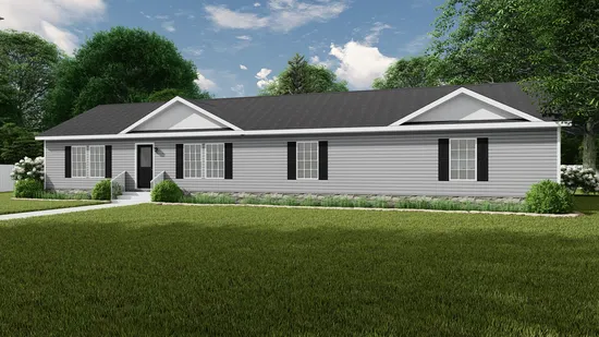 The BIG EASY M001 Exterior. This Modular Home features 4 bedrooms and 2 baths.