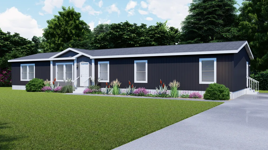 The ABSOLUTE VALUE Exterior. This Manufactured Mobile Home features 4 bedrooms and 2 baths.