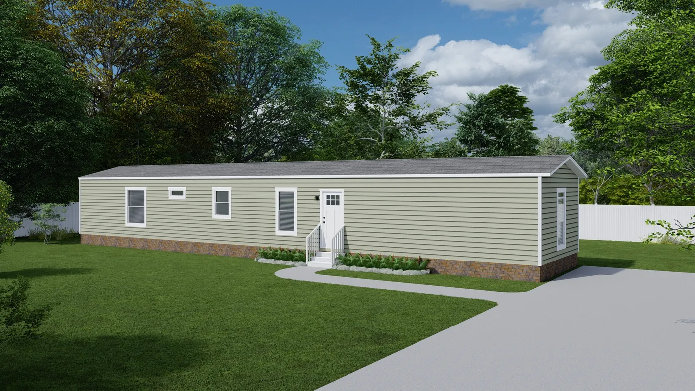 The SELECT 16723I Exterior. This Manufactured Mobile Home features 3 bedrooms and 2 baths.