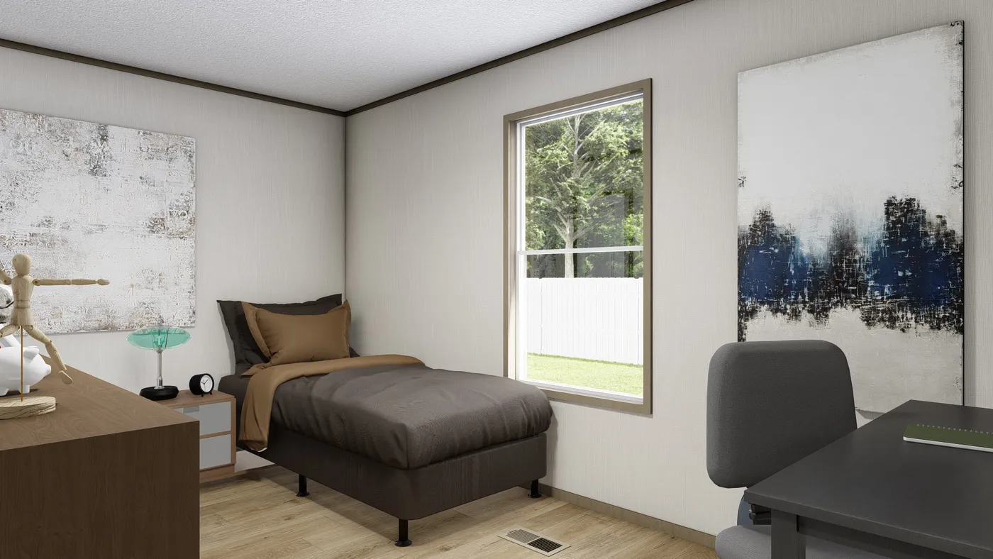The ZION Exterior. This Manufactured Mobile Home features 3 bedrooms and 2 baths.