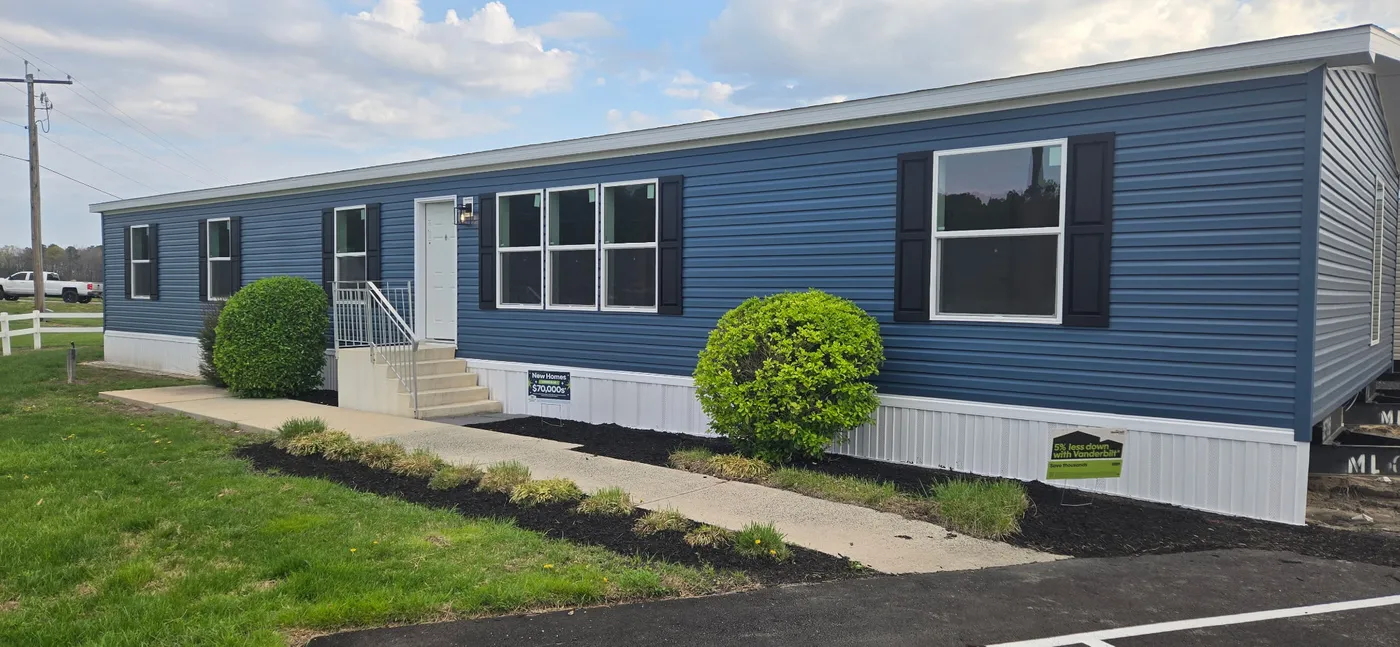 The TOURMALINE 7628-649 Exterior. This Manufactured Mobile Home features 4 bedrooms and 2 baths.