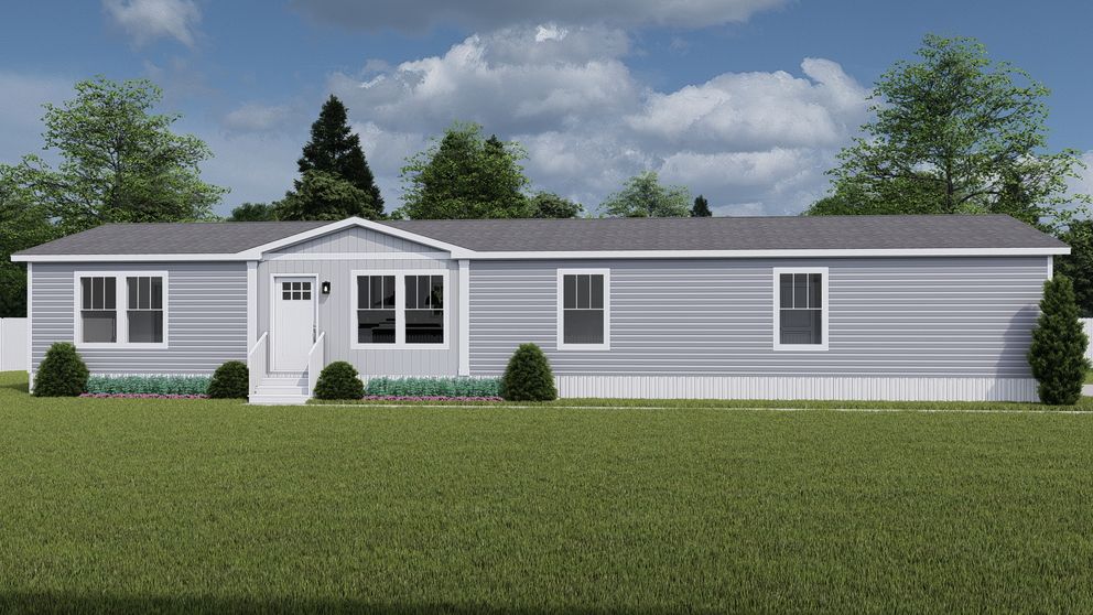The HEY JUDE Exterior. This Manufactured Mobile Home features 4 bedrooms and 2 baths.